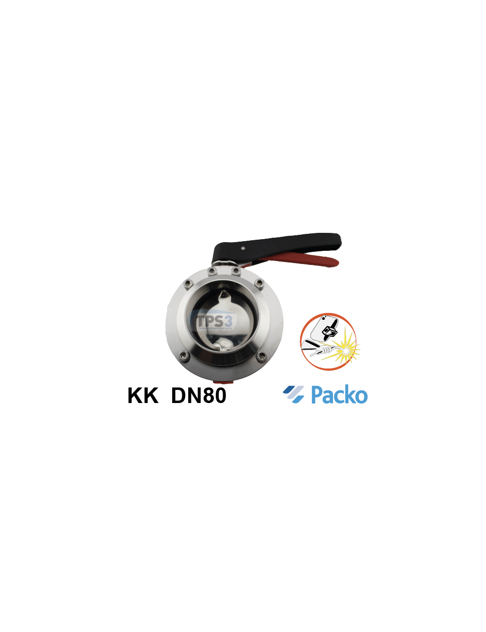 Vanne de vidange KK DN 80 à souder / à souder Vanne de vidange KK DN 80 à souder / à souder