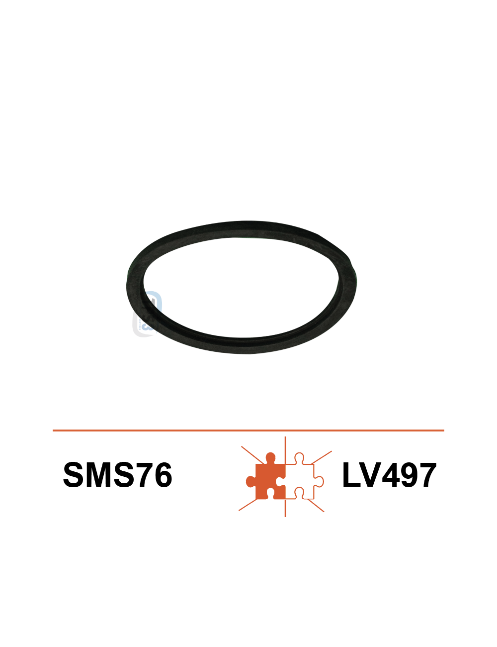 Joint de nez fileté Ø76 SMS EPDM épaulé Joint de nez fileté Ø76 SMS EPDM épaulé
