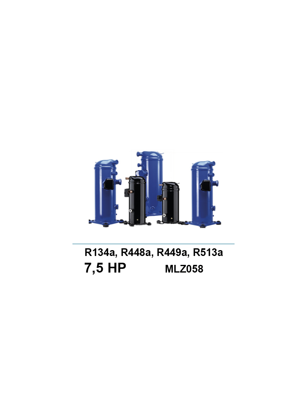 Compresseur Danfoss Scroll MLZ058 R134a//R448a/R449a/R513a 7,5Ch