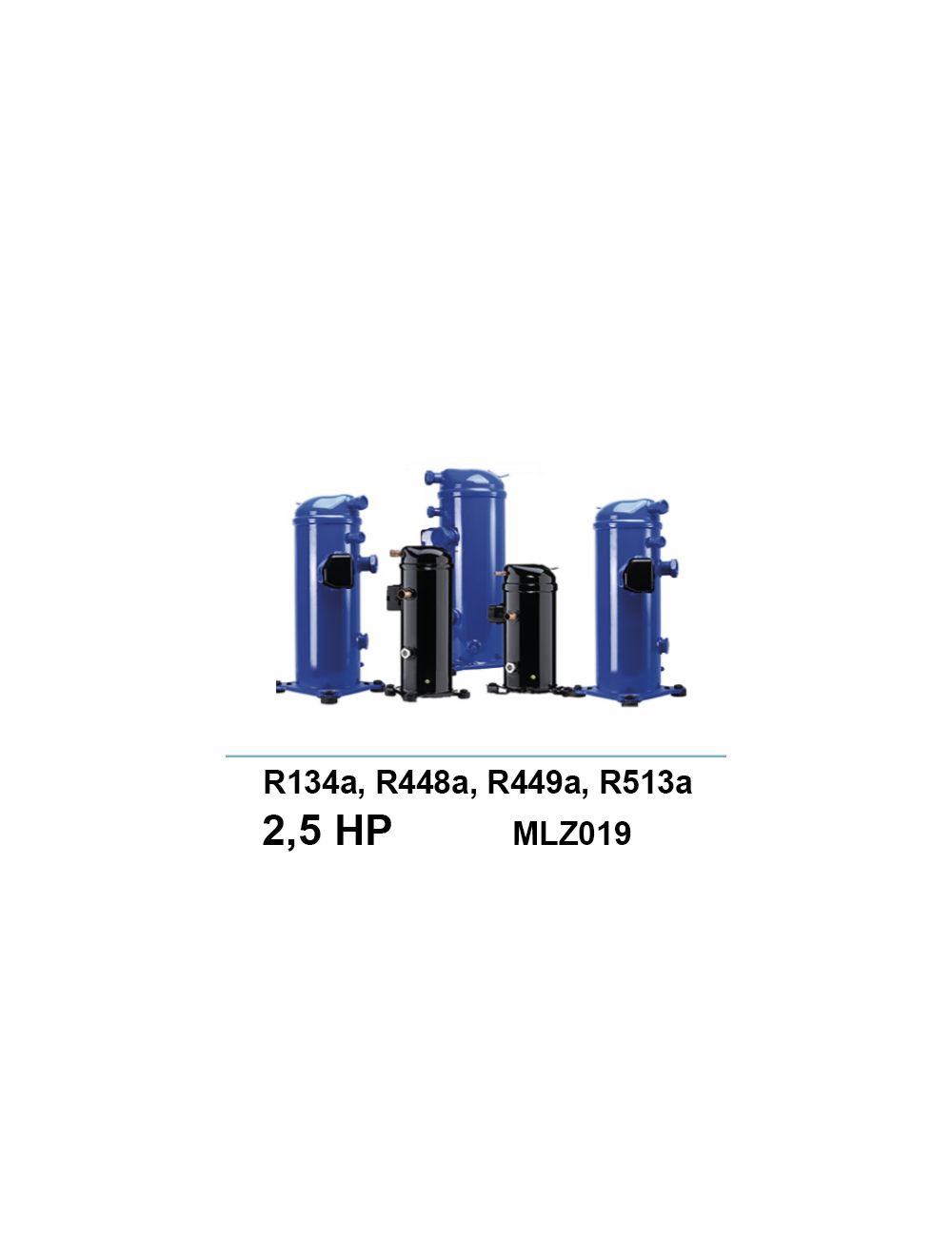 Compresseur Danfoss Scroll MLZ019 R134a//R448a/R449a/R513a 2,5Ch
