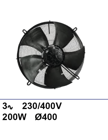 Ventilateur sur grille Ziehl-abegg 3x230/400V 350W Ø400mm