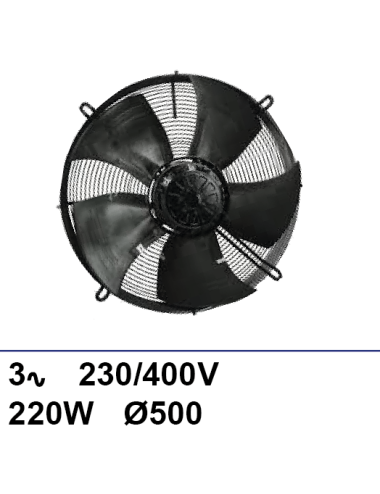Ventilateur sur grille Ziehl-abegg 3x230/400V 770W Ø500mm