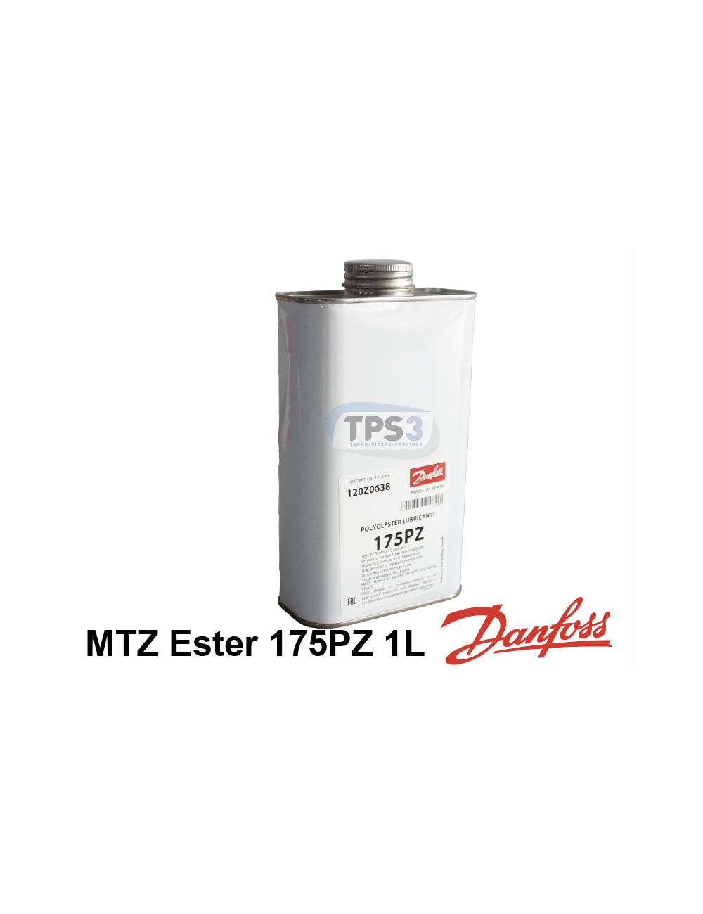Huile frigorifique Danfoss MTZ type Ester 175PZ bidon de 1L Huile frigorifique Danfoss MTZ type Ester 175PZ bidon de 1L