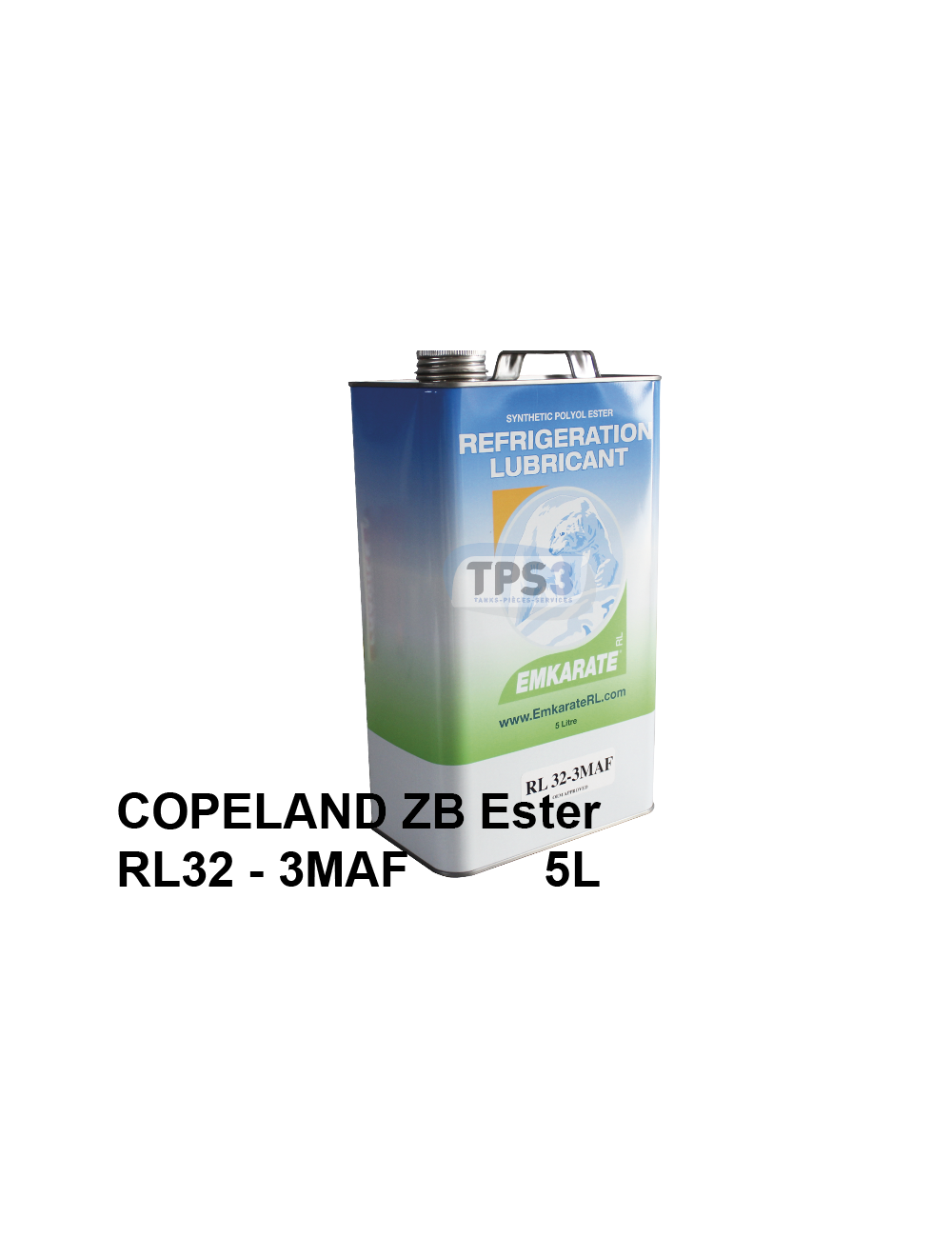 Huile frigorifique Copeland ZB type Ester RL32-3MAF bidon de 5L Huile frigorifique Copeland ZB type Ester RL32-3MAF bidon de 5L