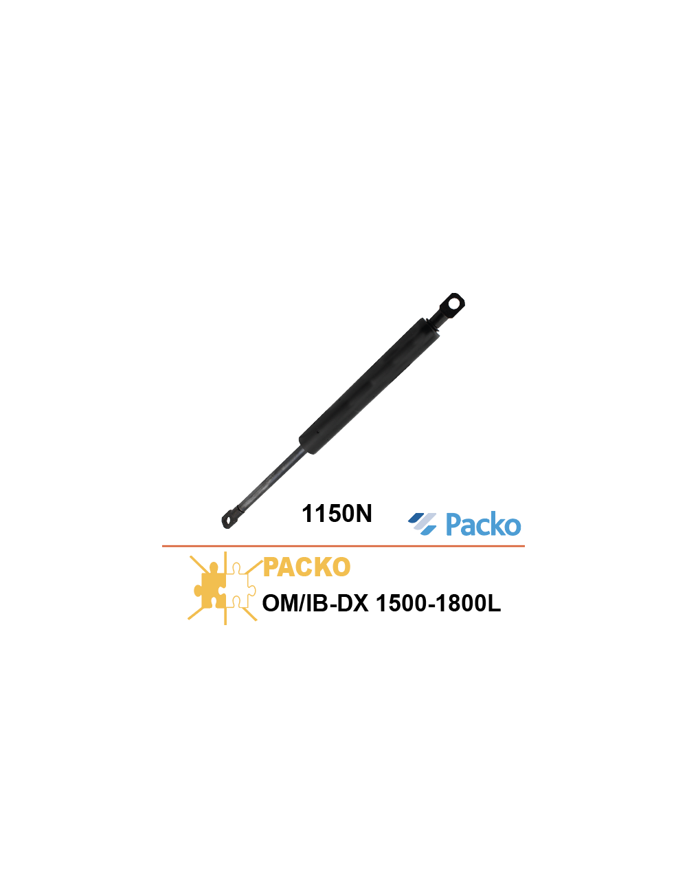 Vérin 1150N pour couvercle de tank Packo OM/IB-DX 1500-1800L Vérin 1150N pour couvercle de tank Packo OM/IB-DX 1500-1800L