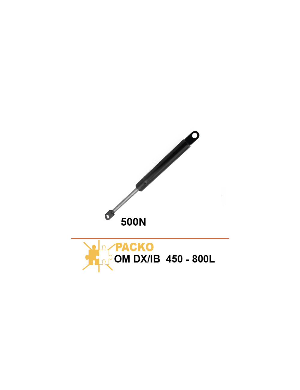 Vérin 500N pour couvercle tank Packo OM DX/IB 450-800L