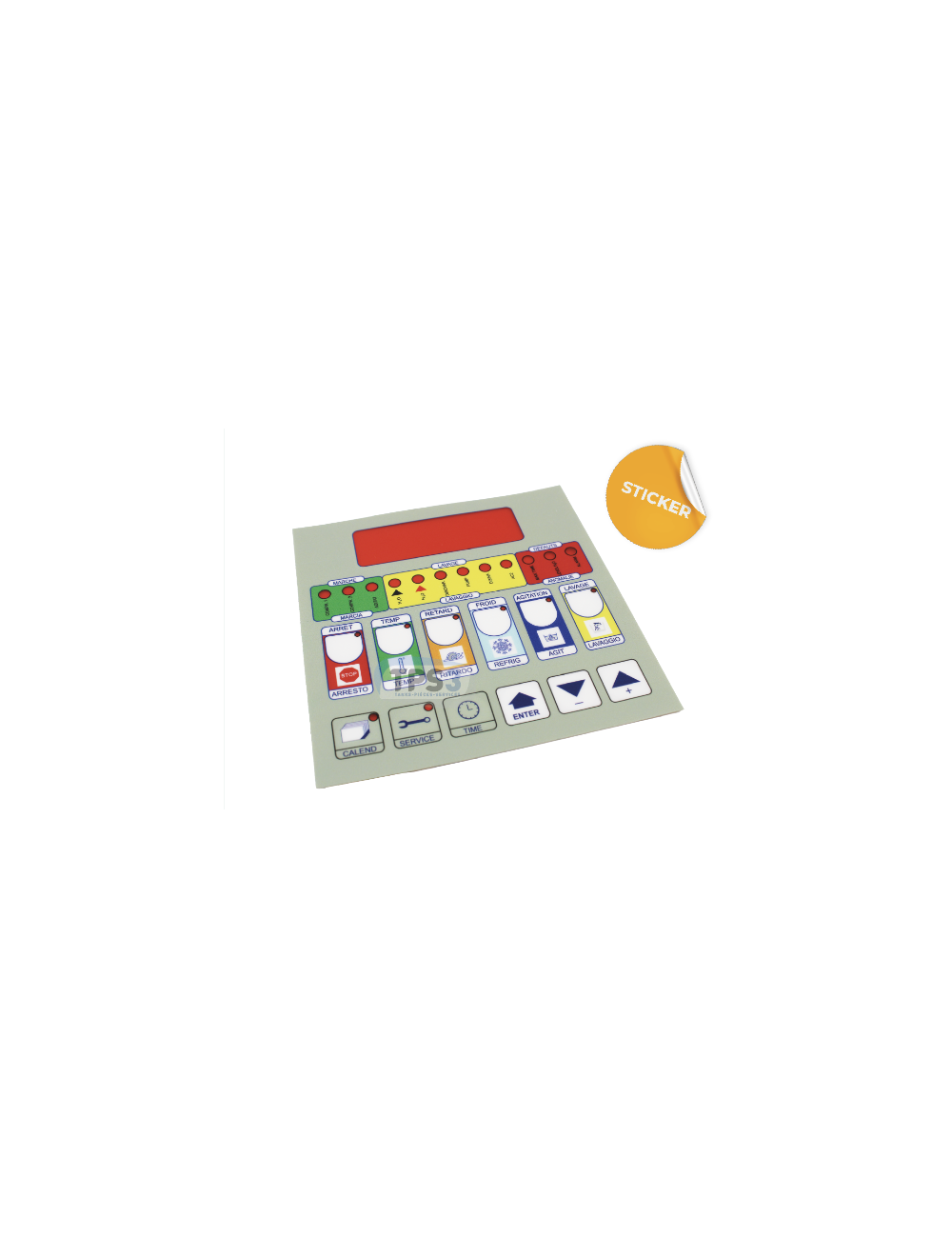 Plastron autocollant clavier adaptable FIPO