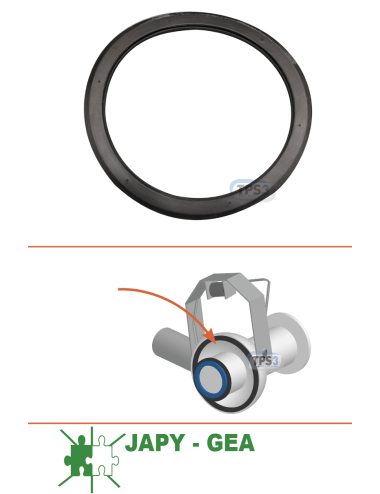 Joint pour porte de nez auto-nettoyant inox Japy/GEA