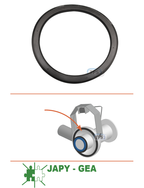 Joint pour porte de nez auto-nettoyant inox Japy/GEA