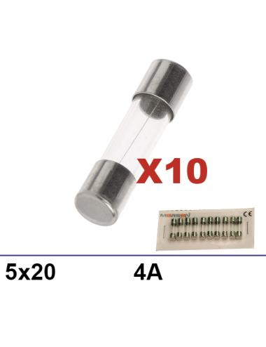 Boite 10 fusibles 5x20 4A