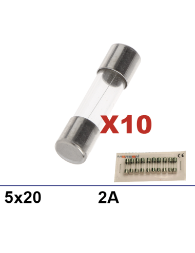 Boite 10 fusibles 5x20 2A
