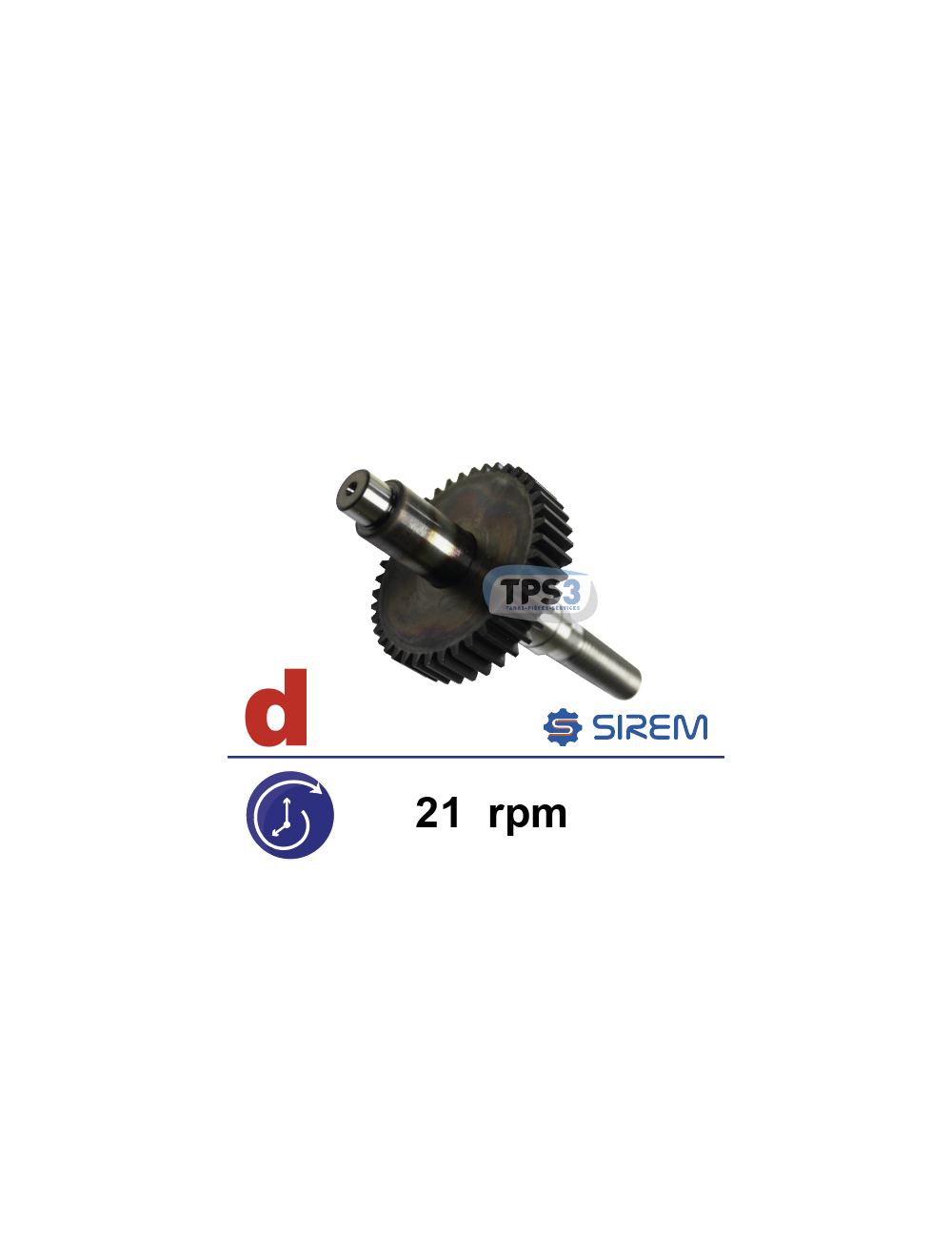 Etscheid wheel + output shaft for M type gear motor