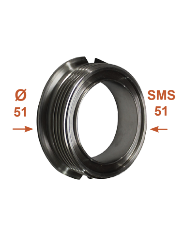 Demi corps de vanne LK 2'' SMS Ø51