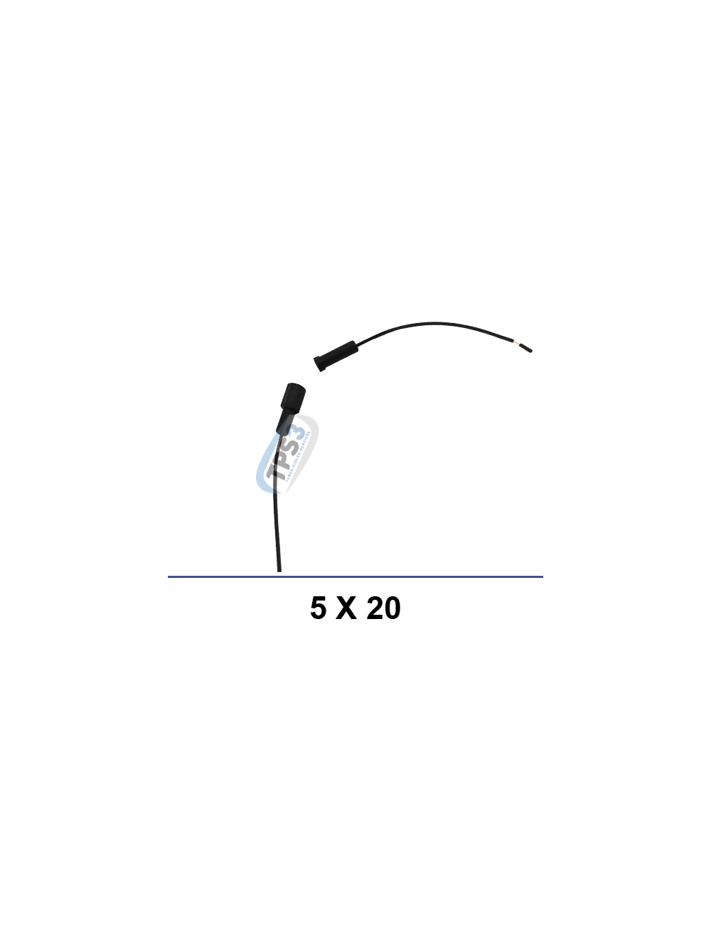 Porte fusible avec fils 5x20 Porte fusible avec fils 5x20