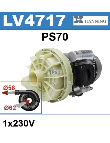 Waschpumpe Hanning PS70 1x230V