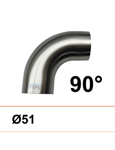 Coude inox 90° 51