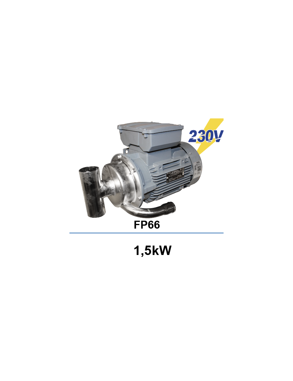 Pompe de lavage Packo FP66 1x230V 1,5kW sortie 83