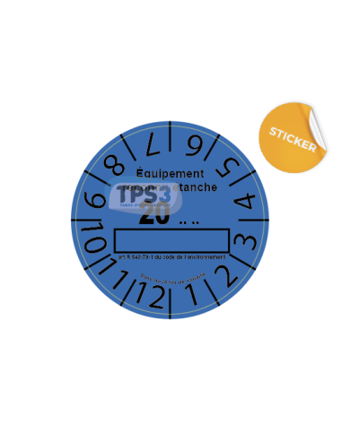 Sticker Dichtheitskontrolle...