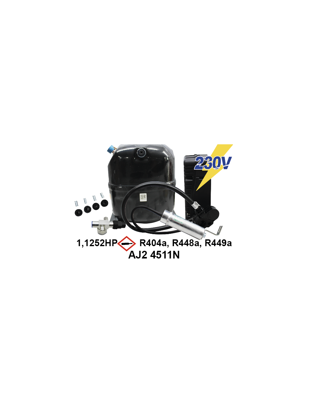 Compresor UH AJ2 4511N 1,125 CV 1x230V