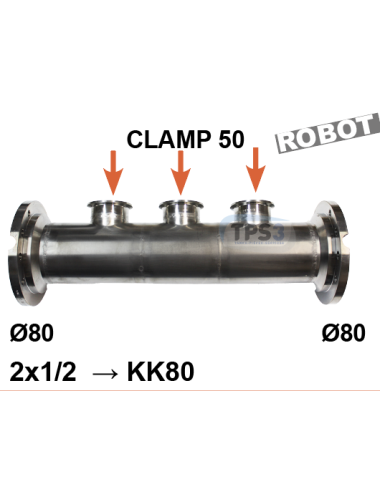 Milk inlet manifold 2x1/2...
