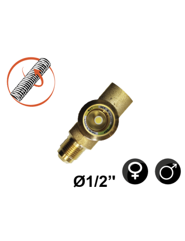 Screw-in sight glass 3/8 M/F