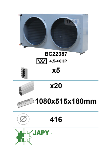 Condenser with epoxy...