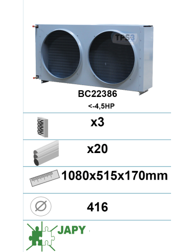 Condenser with epoxy...