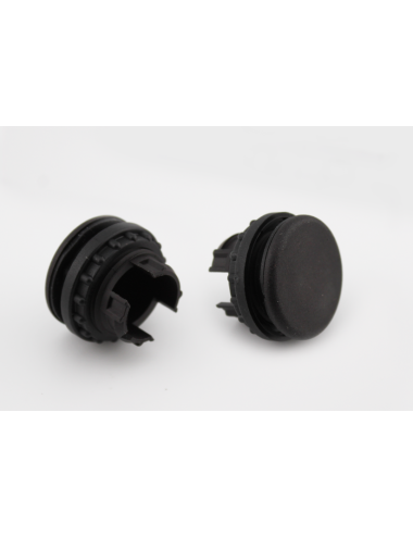 Obturateur plastique noir 22mm