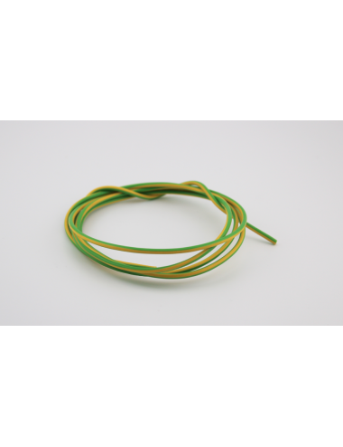 Fil a cabler vert/jaune 1mm2