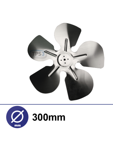 Hélice 5 pales métaliques Ø300 pour ventilateur TPS3