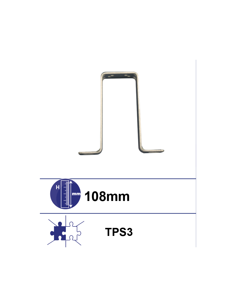 Support pour ventilateur TPS3 H:108 Support pour ventilateur TPS3 H:108