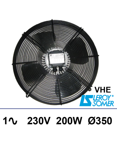 Ventilateur sur grille Leroy-Somer VHE 1x230V 200W Ø350mm