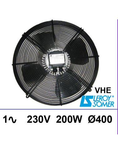 Ventilateur sur grille Leroy-Somer VHE 1x230V 200W Ø400mm