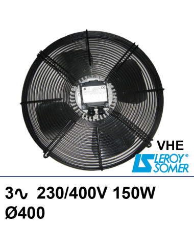 Ventilateur sur grille Leroy-Somer VHE 3x230/400V 150W Ø400mm