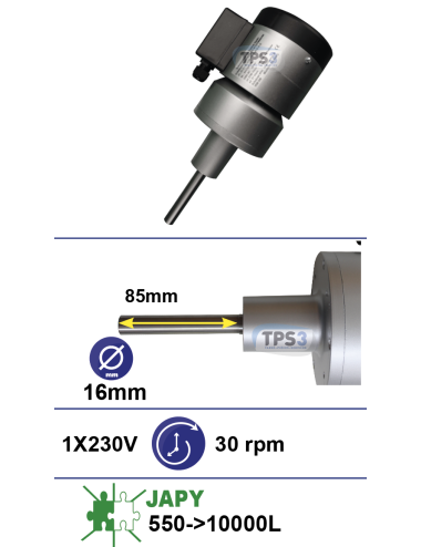 Motoréducteur adaptable type D Japy 230V