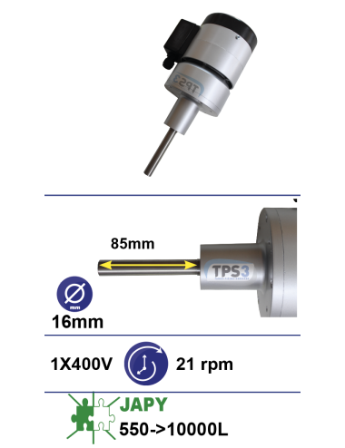 Motoréducteur adaptable type D japy 400V