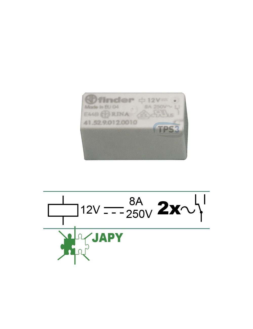 Relais 2 inverseur pour platine A4,Pylot,Expert