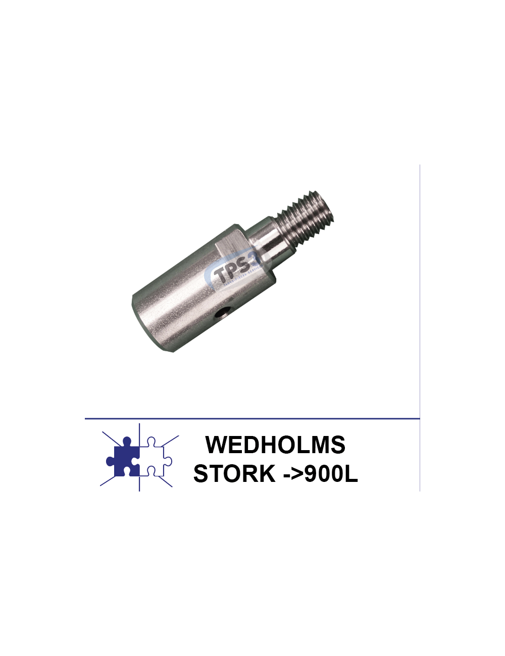 Arbre pour motoréducteur universel adaptable Wedholms