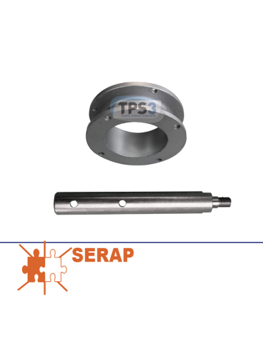 Arbre pour motoréducteur universel adaptable Serap + bride circulaire