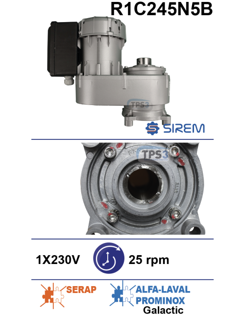Motoréducteur R1C245N5B 25tr/min Pth séparé