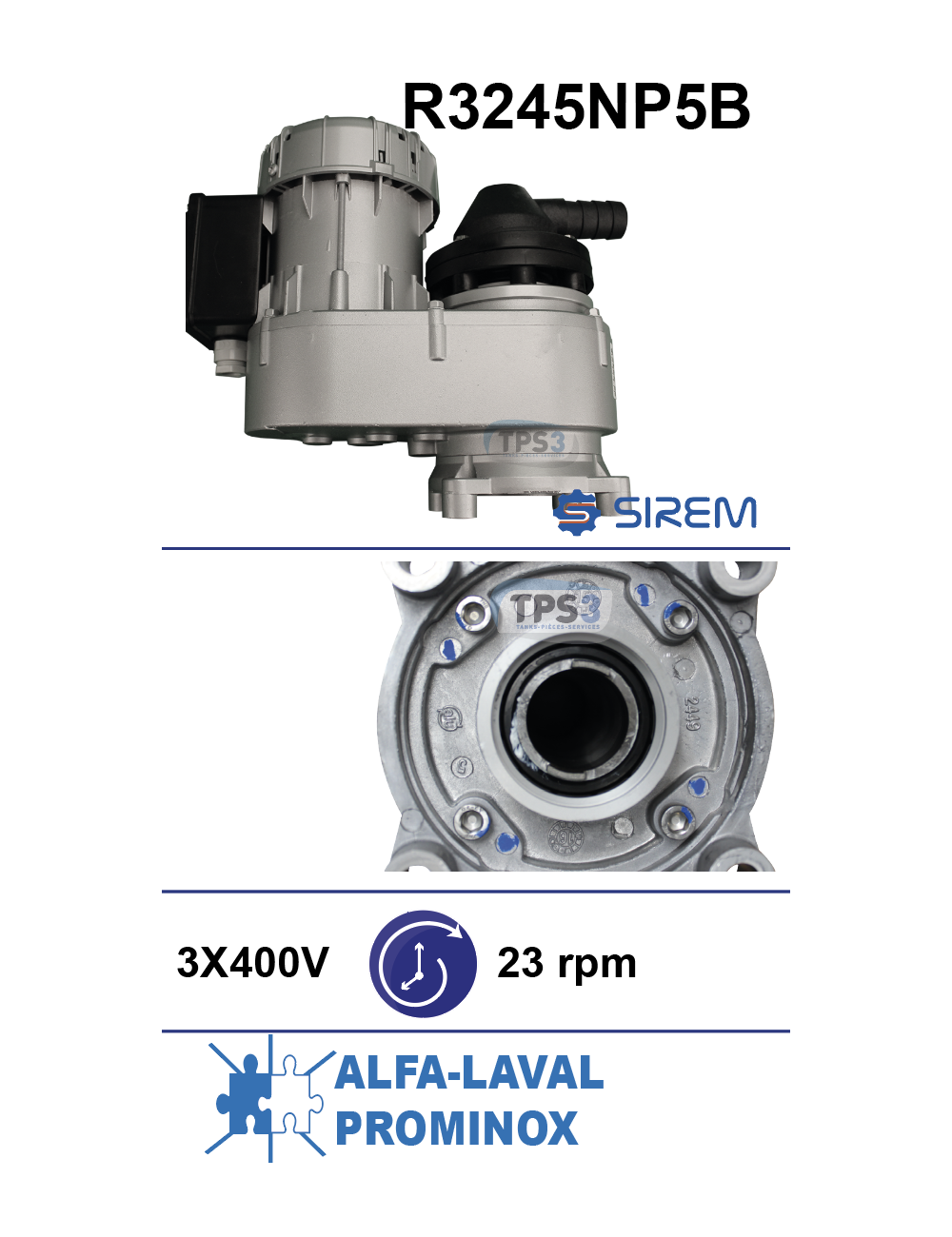 Motoréducteur R3245NP5B 23tr/min Motoréducteur R3245NP5B 23tr/min