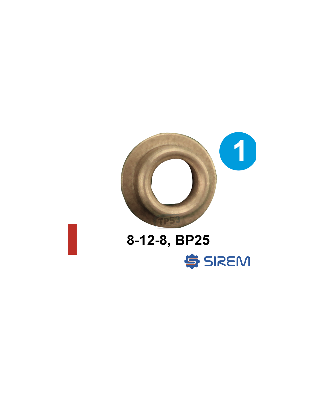 Bague pour 1er train type N 8-12-8 BP25 Bague pour 1er train type N 8-12-8 BP25