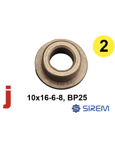 Bague pour 2ème train type N 10x16-6-8 BP25