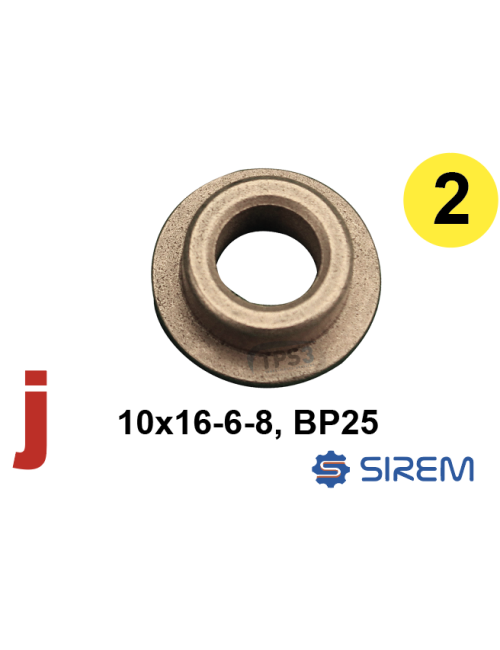 Bague pour 2ème train type N 10x16-6-8 BP25
