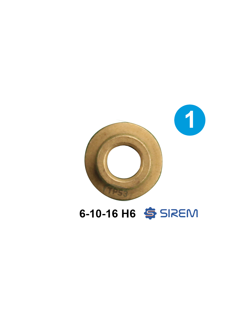 Bague pour 1er train type F/D  6x10x16  H:6mm