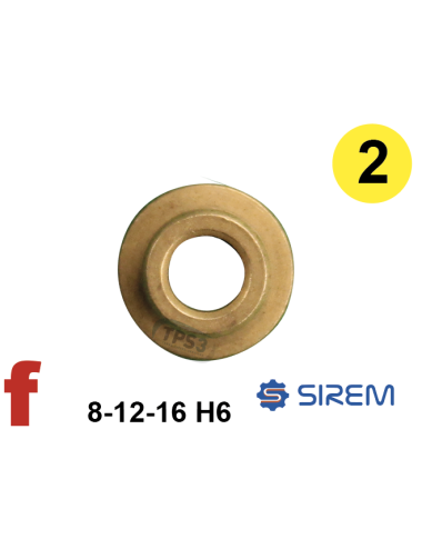 Bague pour 2ème train type D  8x12x16  H:12mm