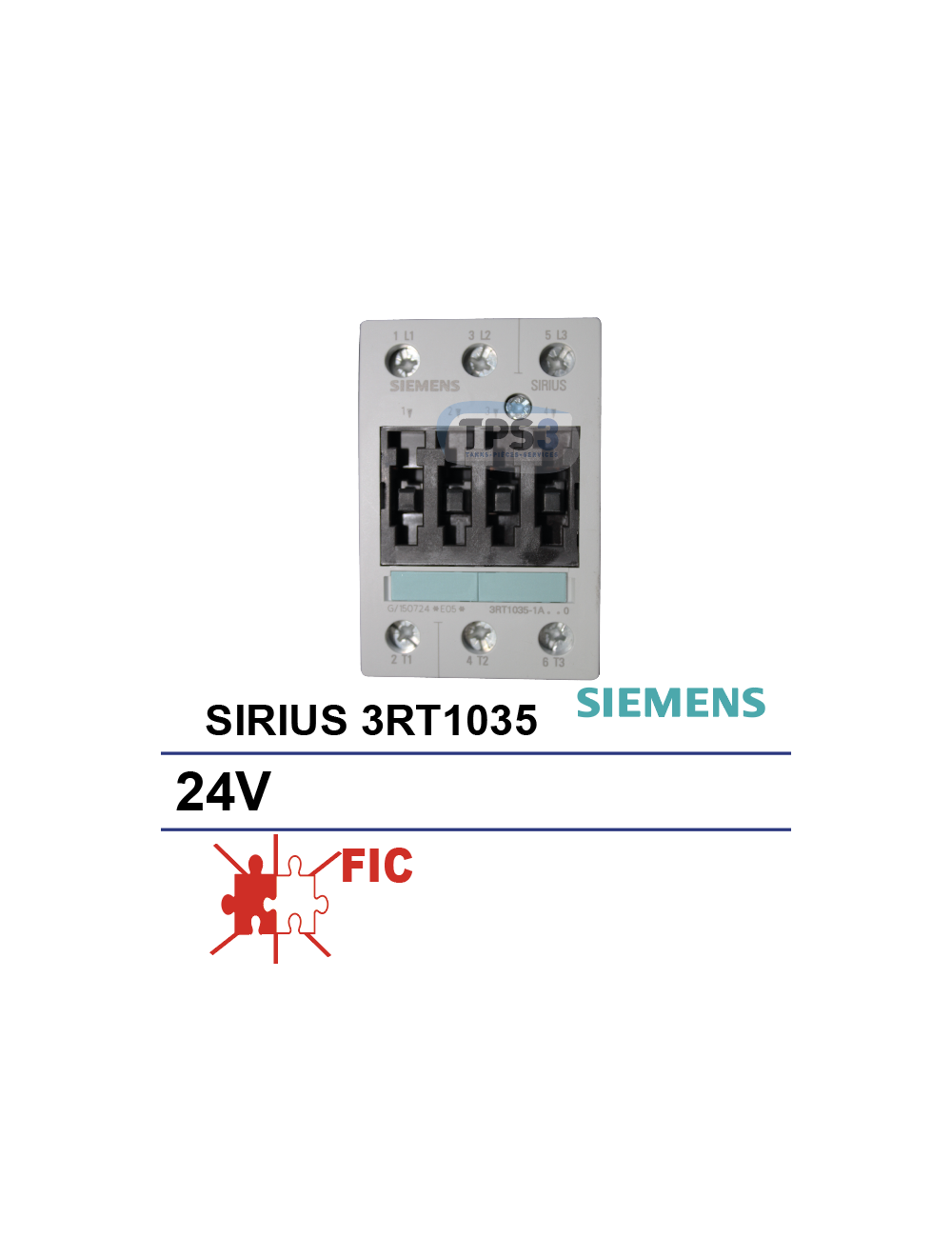 Contacteur SIRIUS 3RT1035 24V Contacteur SIRIUS 3RT1035 24V
