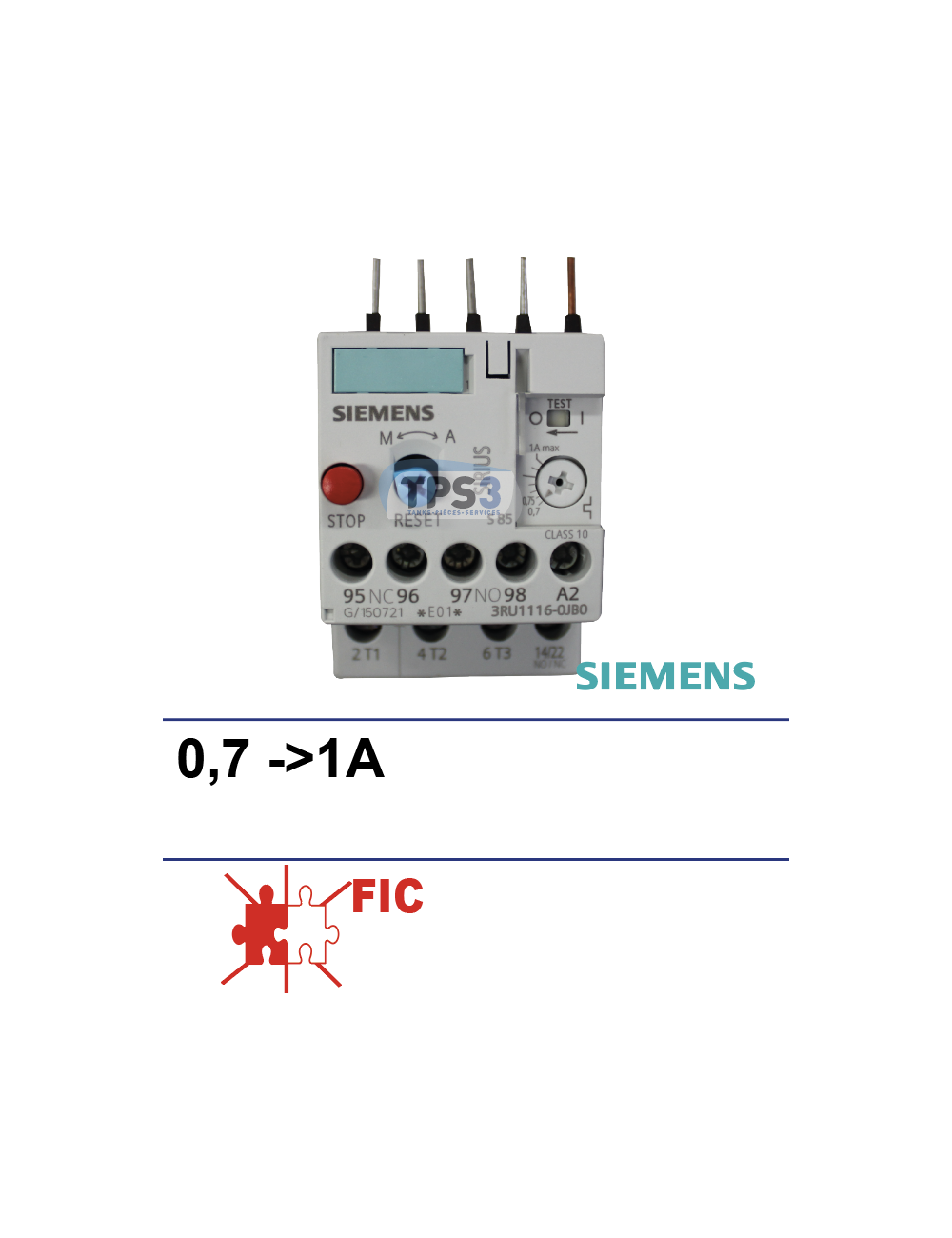 Relais thermique SIRIUS  0.7-1 A