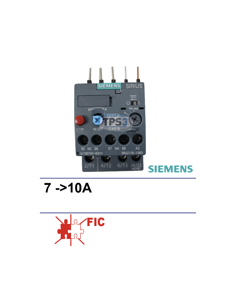 Relais thermique SIRIUS  7-10 A