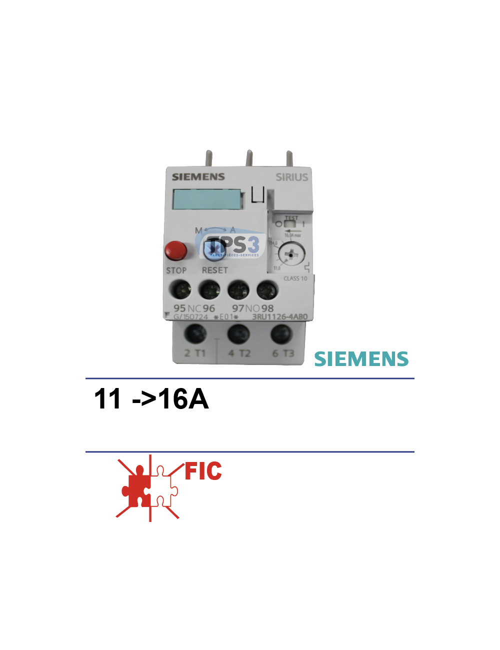 Relais thermique SIRIUS  11-16 A